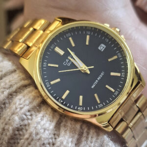 CASIO Ronde gold + Dateur