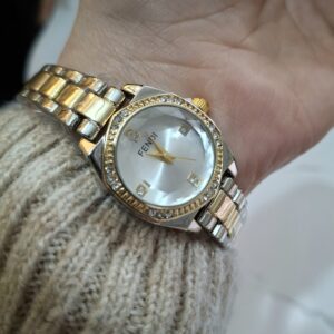 FENDI Avec Perles Ronde Gold/Silver