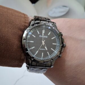CASIO Ronde Montre + Bague Black