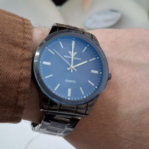 ARMANI Ronde Montre + Bague Black