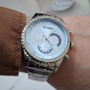 CASIO Ronde Montre + Bague silver