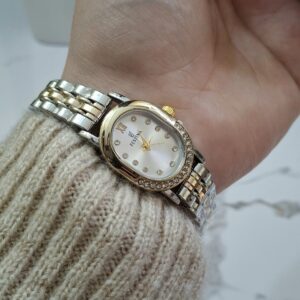 FESTINA Ovale gold/silver avec perles