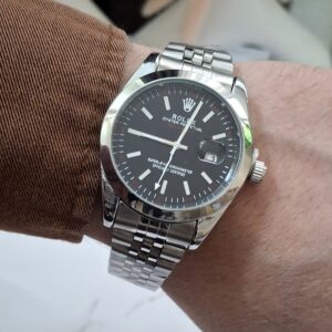 ROLEX Ronde Silver + Dateur