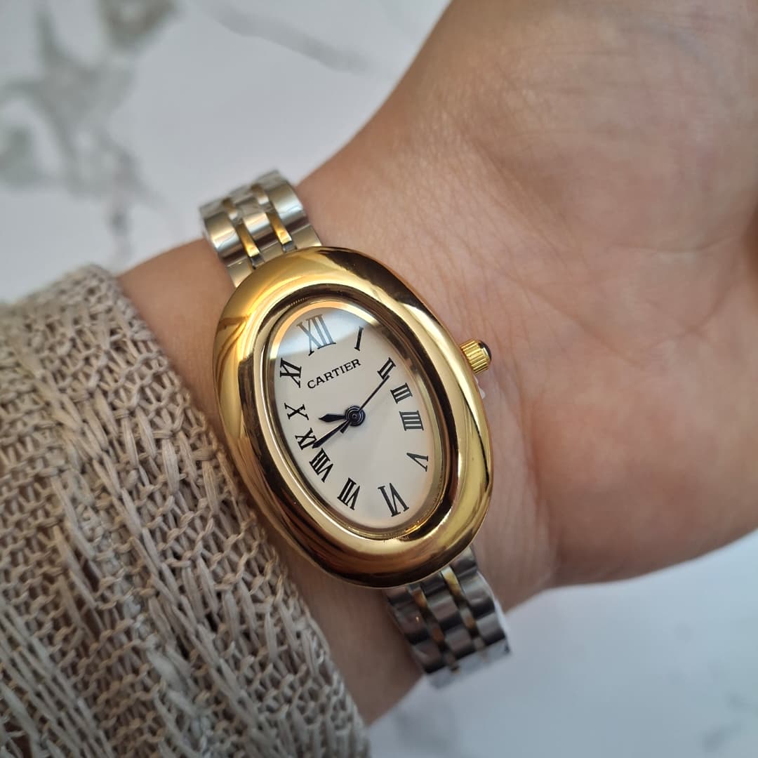 CARTIER Ovale Gold/Silver