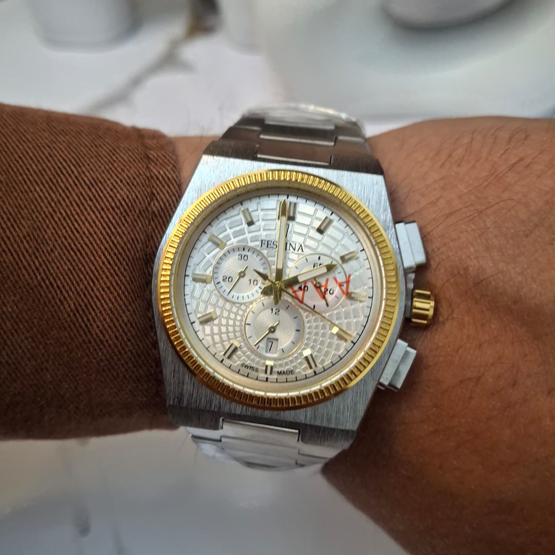 FESTINA Ronde Silver + Dateur