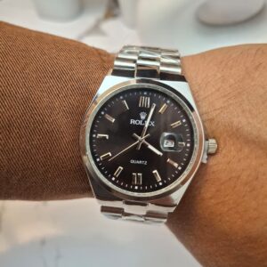 ROLEX Ronde Silver + Dateur