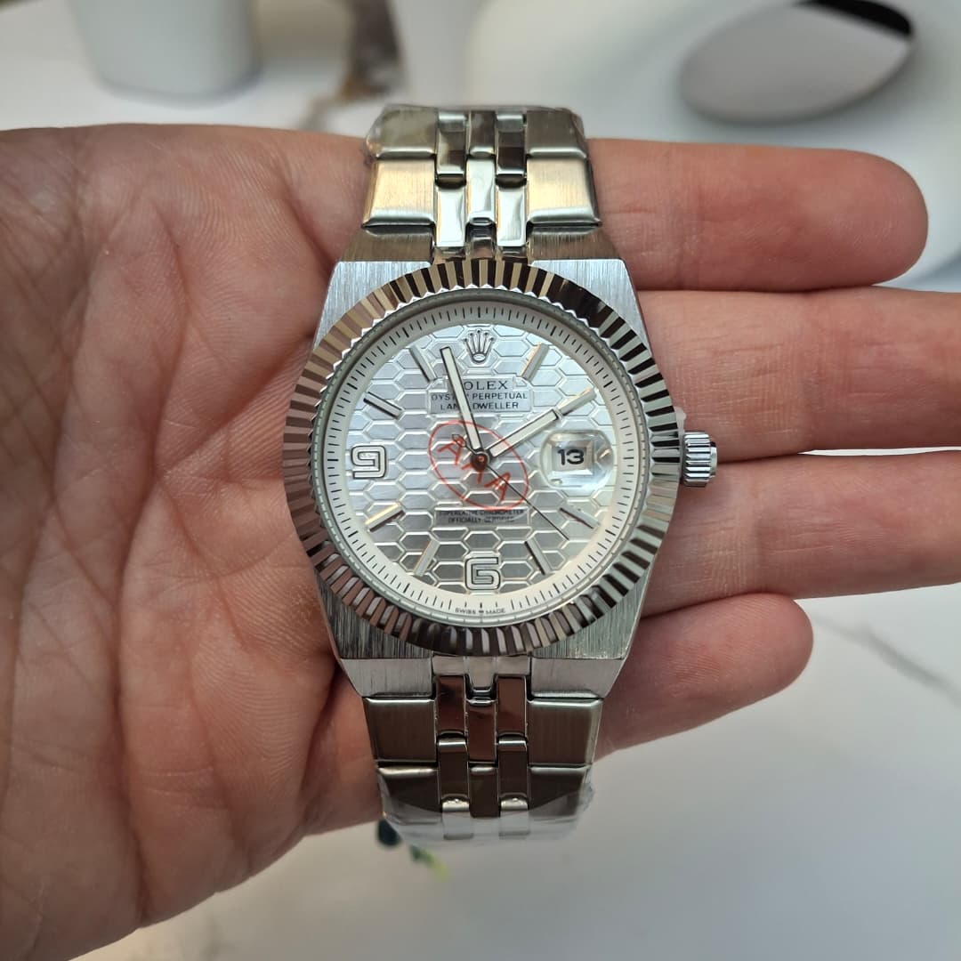 ROLEX Ronde Silver + Dateur - الصورة 2
