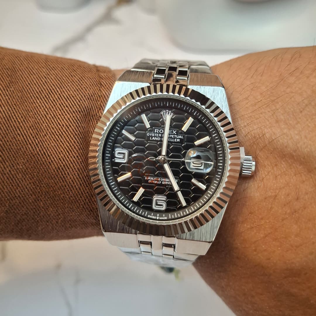 ROLEX Ronde Silver + Dateur