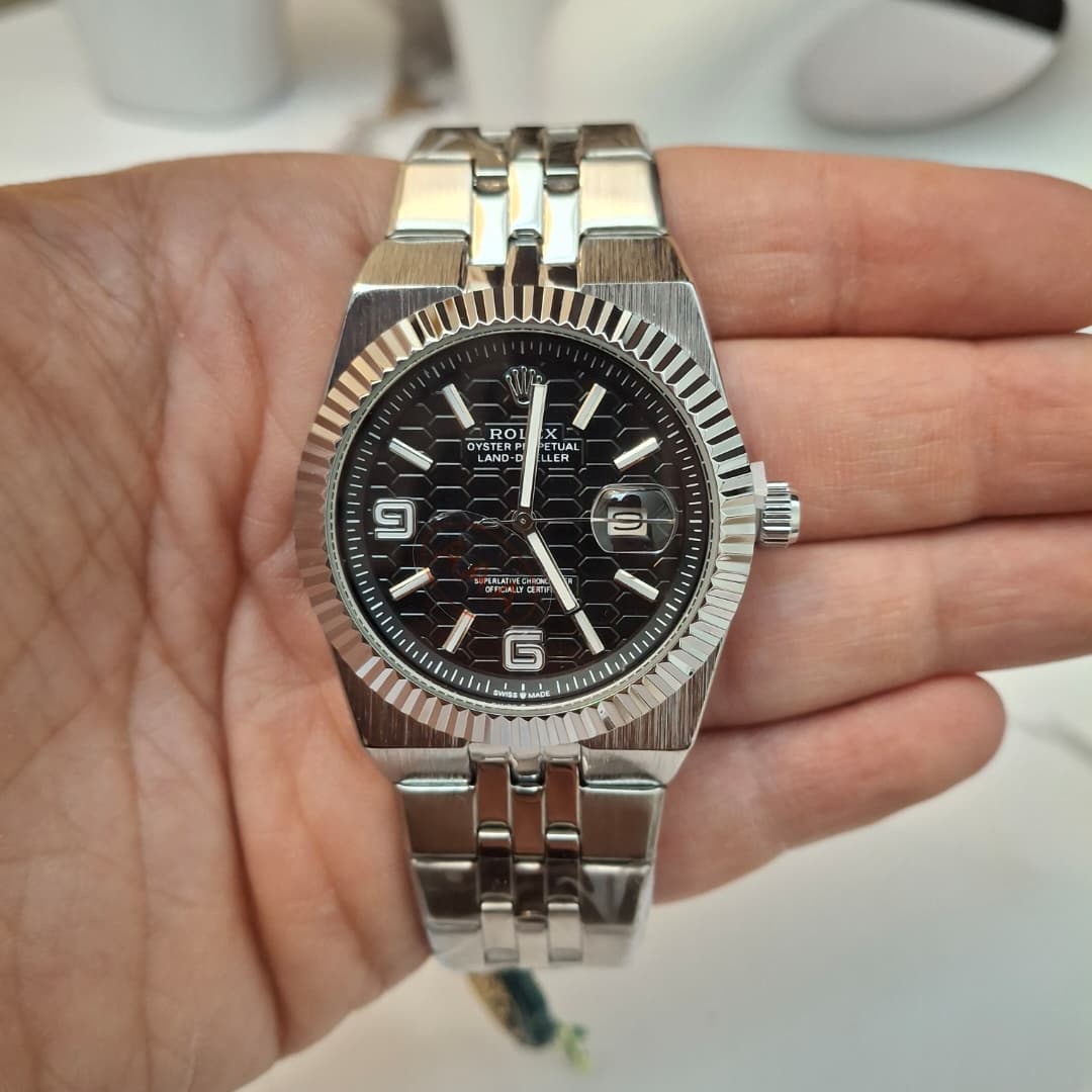 ROLEX Ronde Silver + Dateur - الصورة 2
