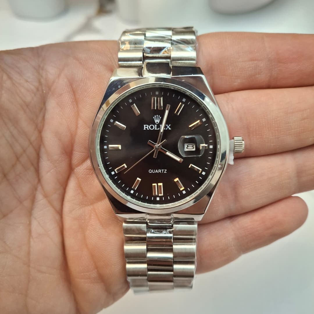 ROLEX Ronde Silver + Dateur - الصورة 2