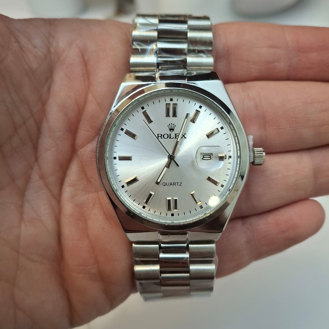 ROLEX Ronde Silver + Dateur - الصورة 2
